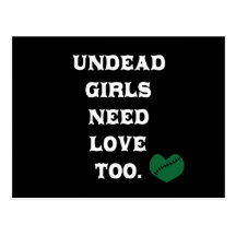 Undead Girls Need Love Too Postcards