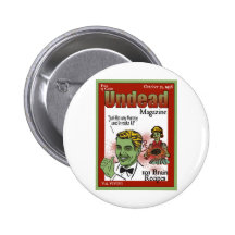 Undead Magazine Pinback Button