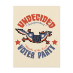 Undecided Voter Party Mascot Post Card