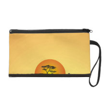 Under African skies: Africa Sunset Wristlet Clutches
