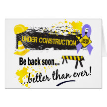 Under Construction Stomach Cancer Cards