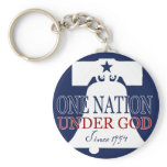 Under God Since 1954 keychains