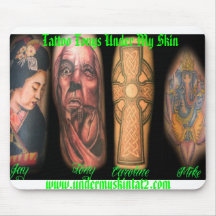 under my skin tattoo mouse pad