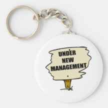 Under New Management Keychain