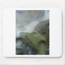 Under Nigara Falls rainbow Mouse Pads