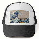 Under the great wave trucker hat