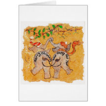 Under the Mistletoe Greeting Card