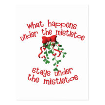 Under the Mistletoe Post Cards