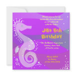 Under The Sea Aquarium Happy Birthday Party Girl Custom Invitations