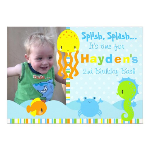 Under the Sea Birthday Invitation