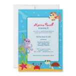 Under the Sea Birthday Party Invitations