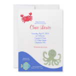 Under the Sea Calypso Baby Shower 5 x 7 invite invitations