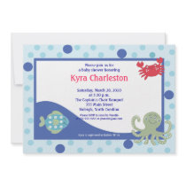 Under the Sea Calypso Ocean Baby Shower 5x7 Custom Invites