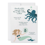 "Under the Sea" Girl Birthday Party Invitation