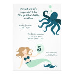 "Under the Sea" Girl Birthday Party Invitation