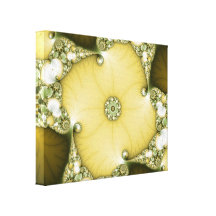 Underflower Fractal Stretched Canvas Print