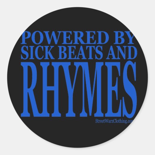 UNDERGROUND RAP ROUND STICKER Zazzle