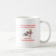 undertaker joke coffee mugs