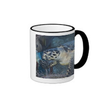 Underwater Life: A Hawksbill Sea Turtle Coffee Mug