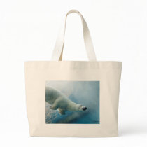 Underwater photo of a Polar Bear Tote Bag