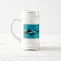 Underwater Whales Beer Stein Mugs