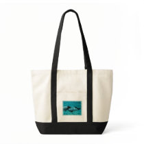 Underwater Whales Canvas Tote Bag