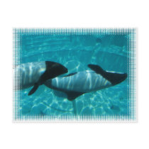 Underwater Whales Postcard