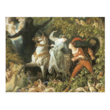 Undine and The Wood Demon - Vintage Fairy Post Cards