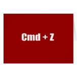 Undo - CMD + Z Cards