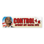 Undo Obama 2012 - Control + Z bumper stickers