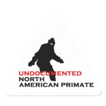 Undocumented North American Primate Warning Triangle Stickers