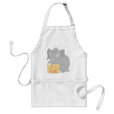 Unemployed Circus Elephant Apron by anwarart