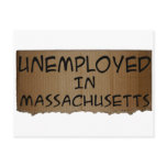 UNEMPLOYED IN MASSACHUSETTS postcards