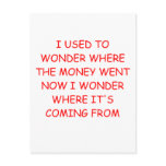 unemployment economy joke postcards