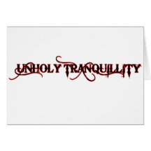 Unholy Tranquillity (White Original) Greeting Card