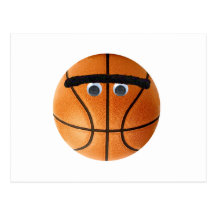 Unibrow Basketball Postcard