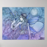 Unicorn and Fairy Poster by Molly Harrison posters