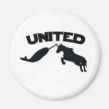 Unicorn and Narwhal Refrigerator Magnets