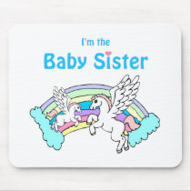 unicorn baby sister mouse pads