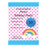 Unicorn birthday invitation