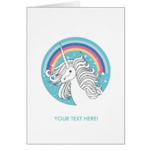 UNICORN CARD BLUE