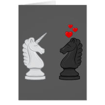 Unicorn Chess Knight Card