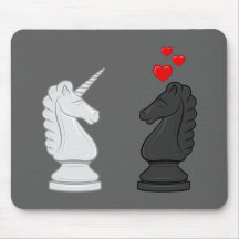 Unicorn Chess Knight Mousepads