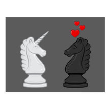 Unicorn Chess Knight Postcard