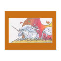 Unicorn Cycle - Autumn ©1999 postcards