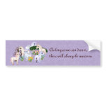 Unicorn Garden Bumper Sticker bumper stickers