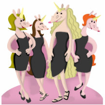 Unicorn Girls Cutout Sculpture Cut Out