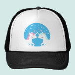 Unicorn in love shirt hats