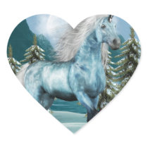 Unicorn in Moonlight Stickers