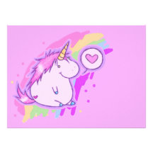 Unicorn Love Personalized Announcement